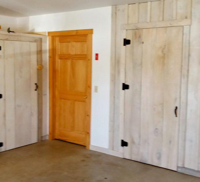 garage with two closets