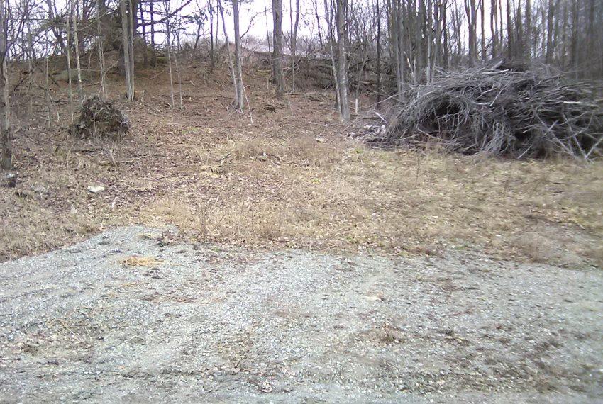 lot with driveway started