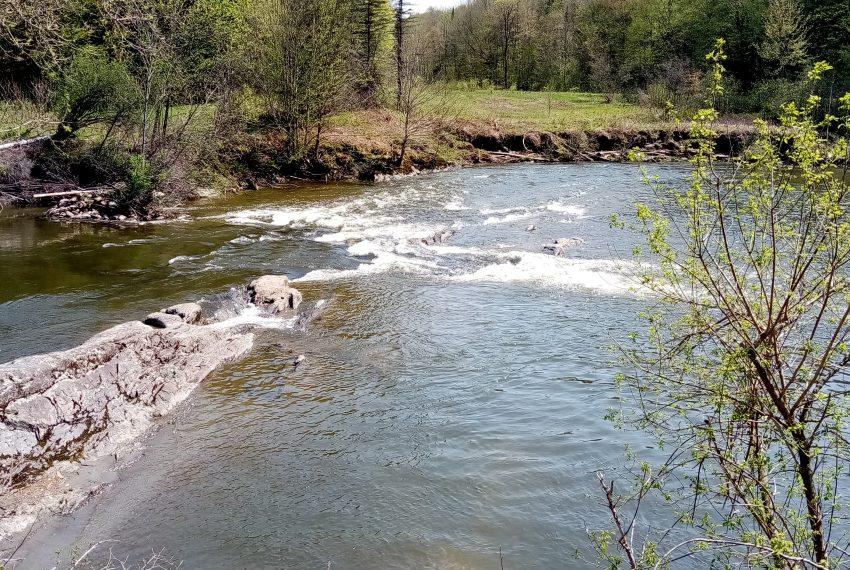 Lamoille River behind building